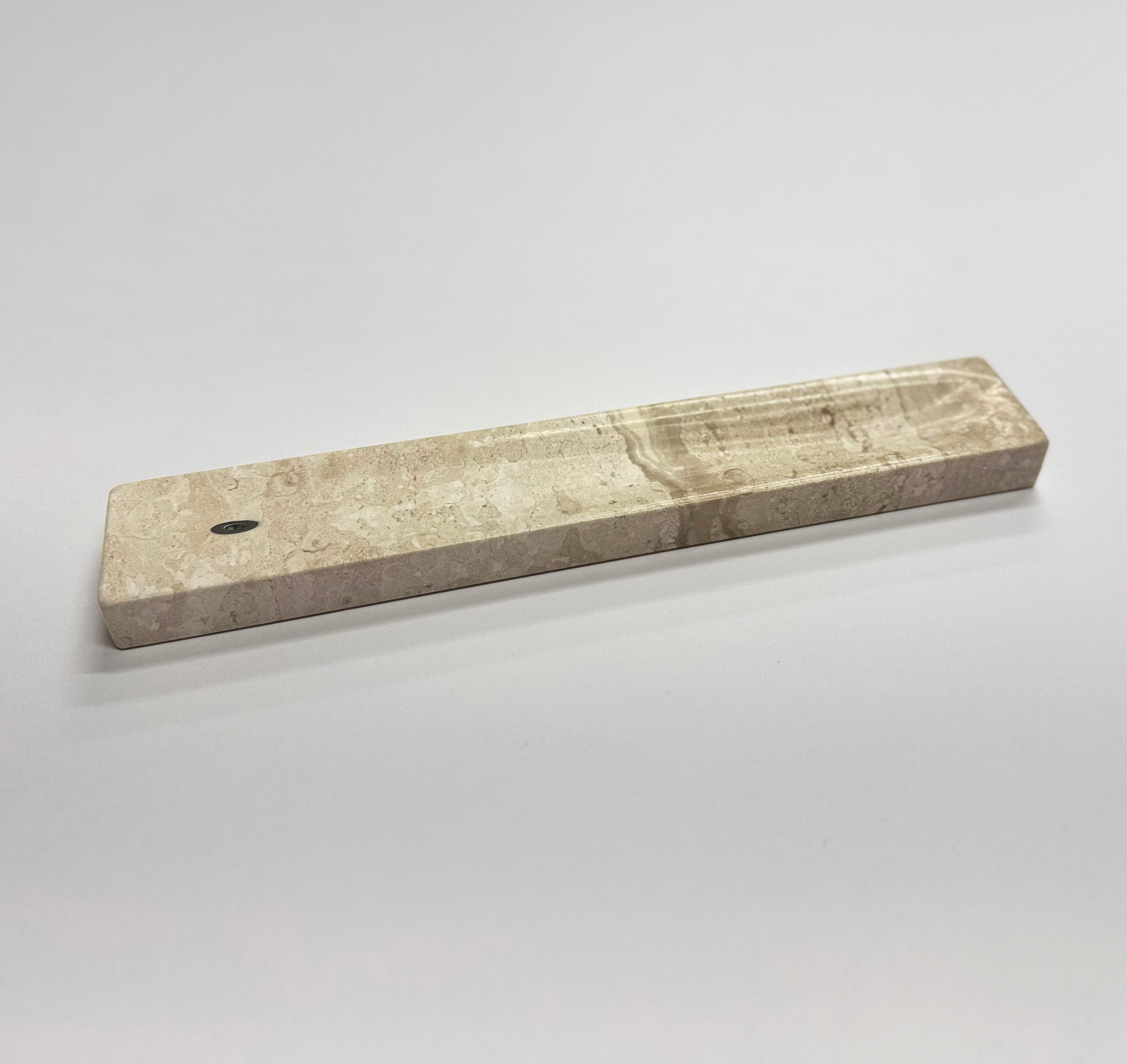 Incense Holder, Breccia Sarda Limestone