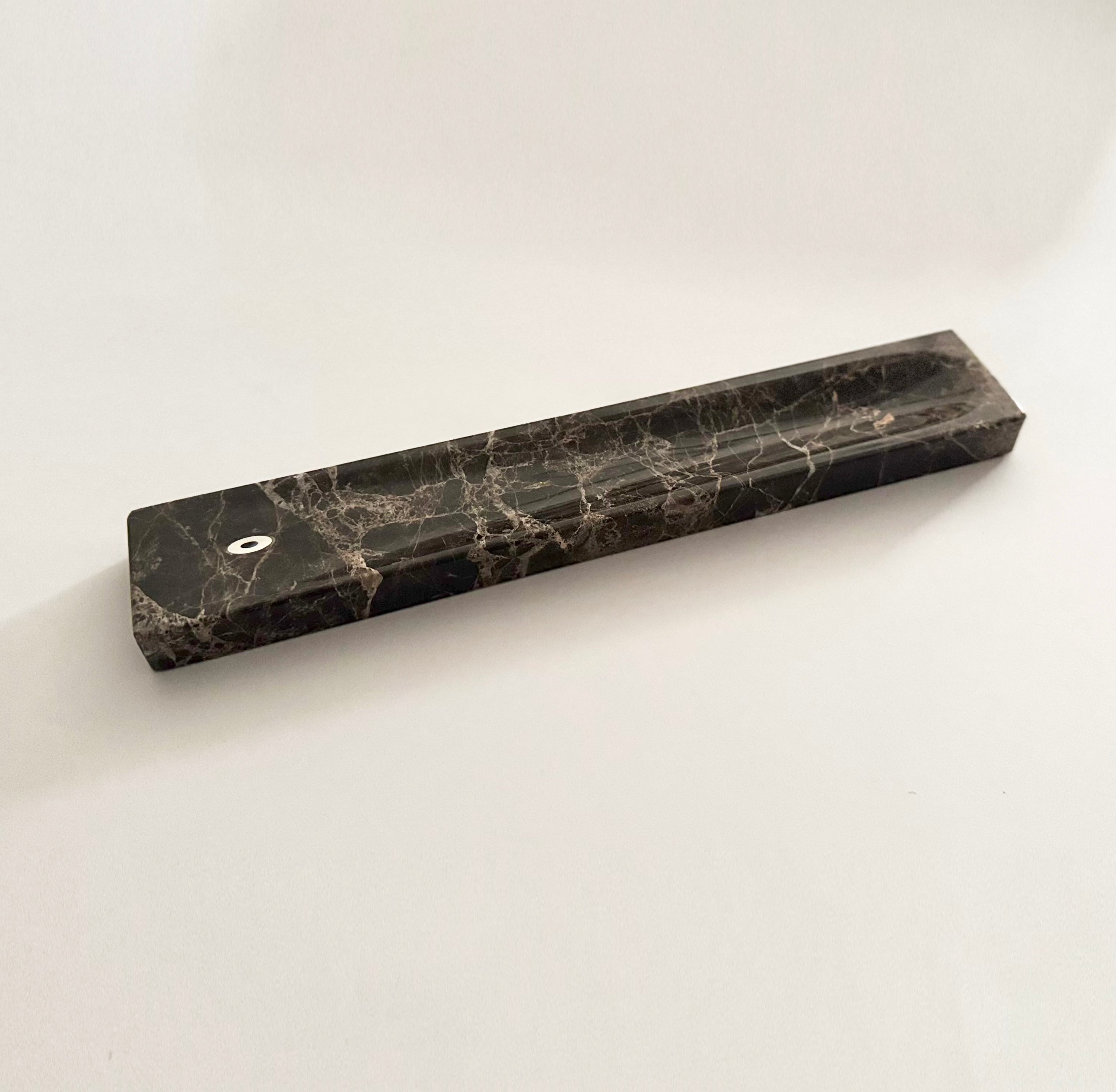 Incense Holder, Emperador Dark Marble