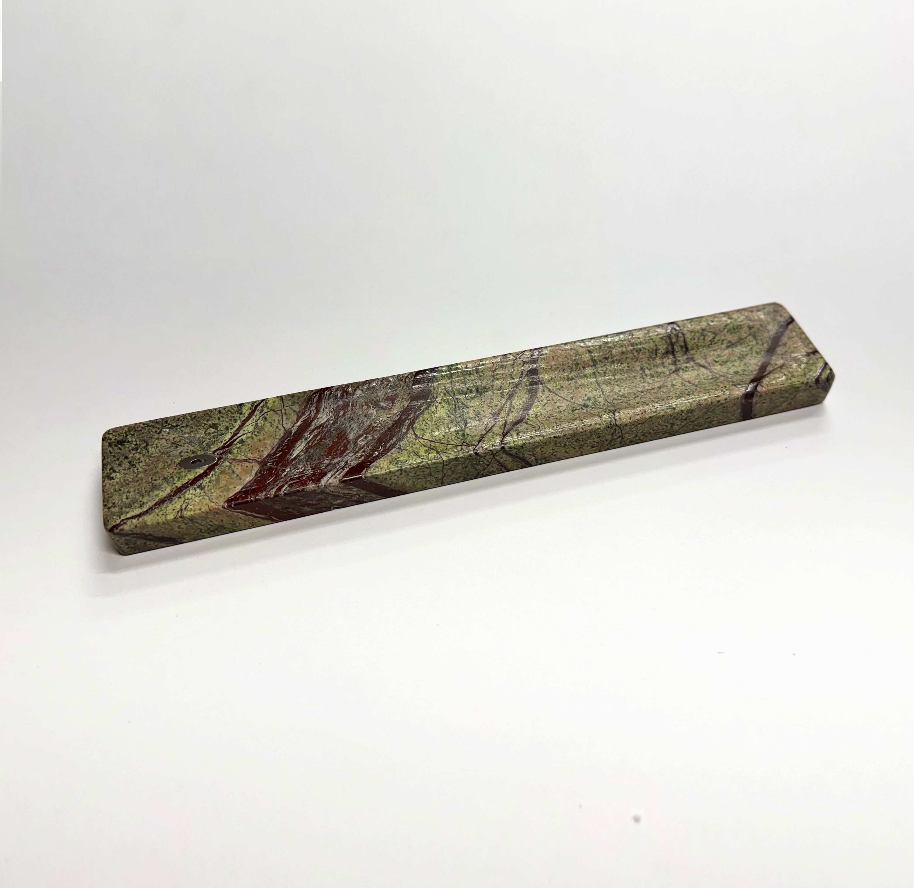 Incense Holder, Forest Green Marble