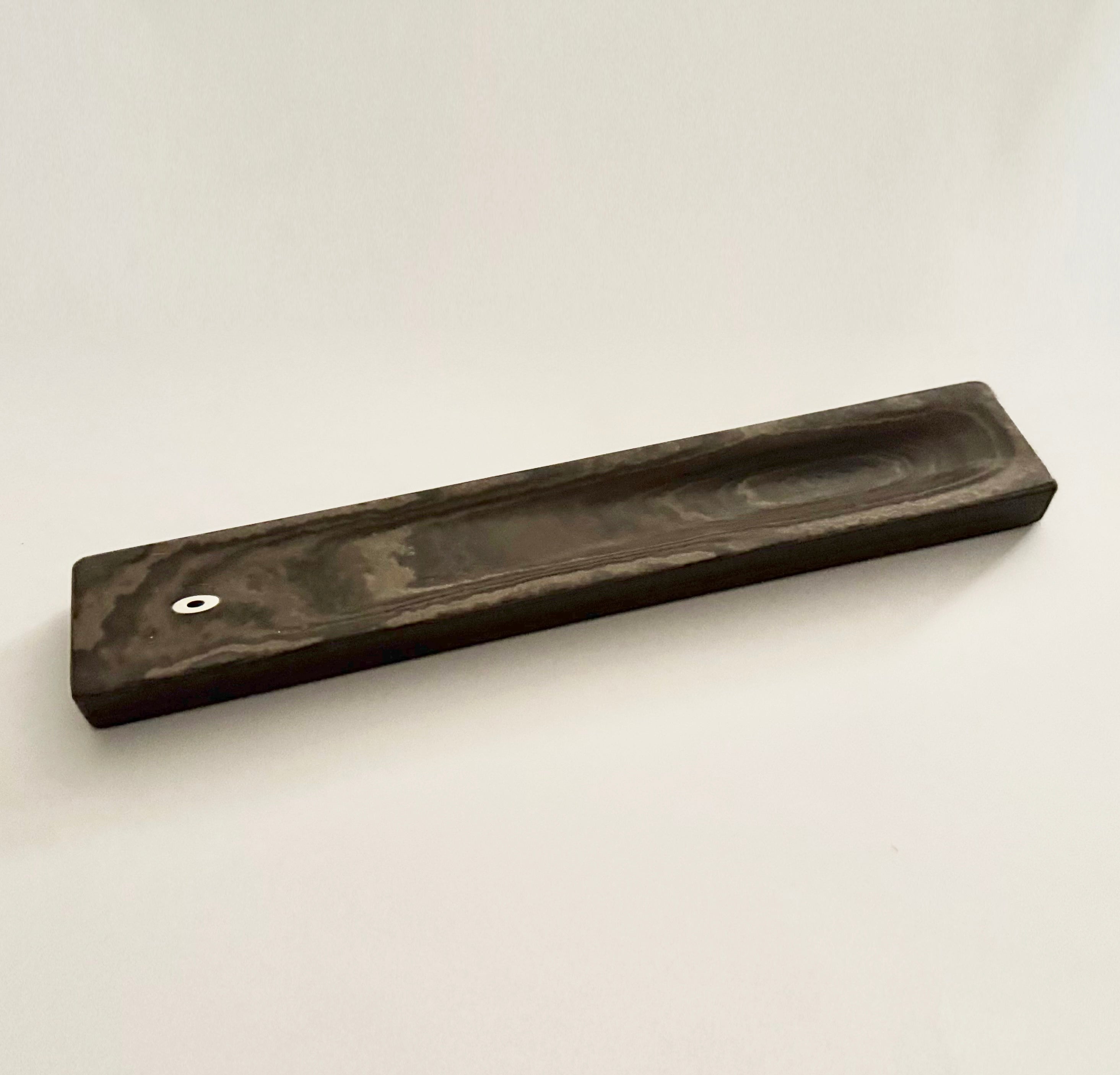 Incense Holder, Magic Brown Marble